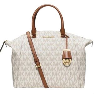 Michael Kors Riley Signature Lg Satchel w/ Wallet